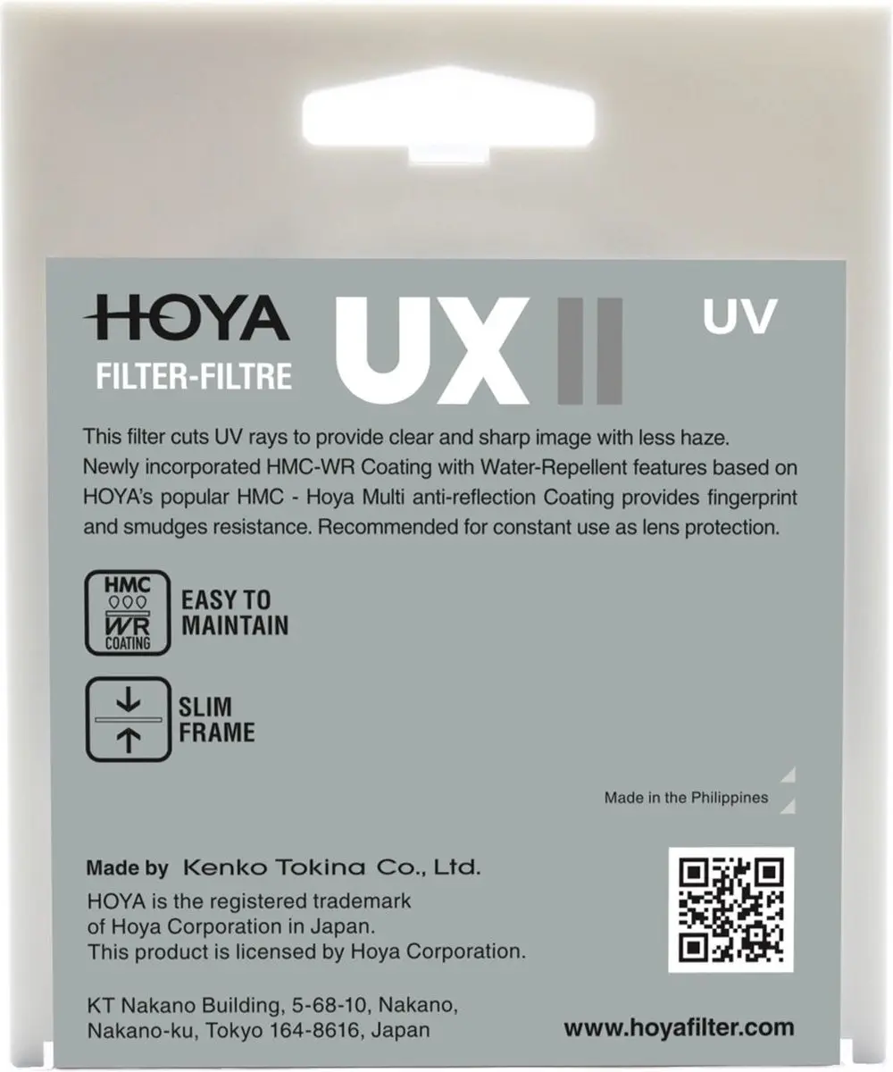Hoya 43mm UX UV II Camerafilter - Zwart