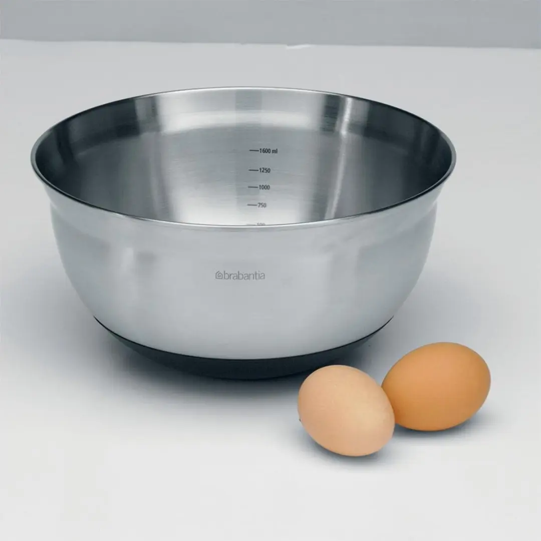 Brabantia Profile Beslagkom 1,6L - Matt Steel/Zwart