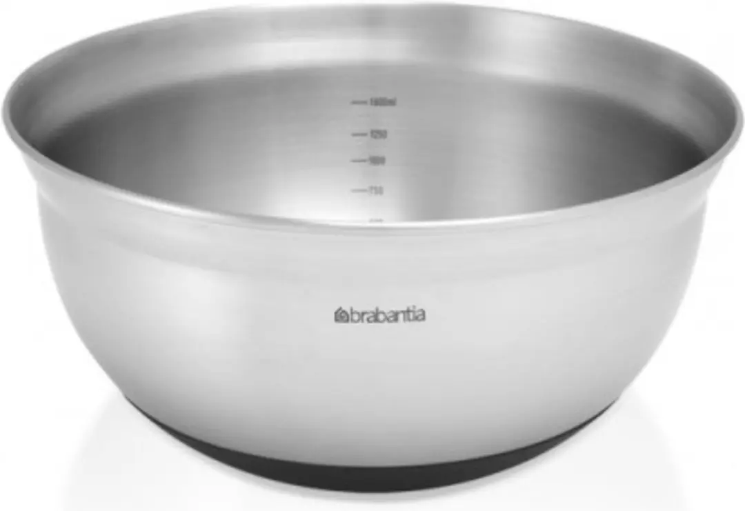 Brabantia Profile Beslagkom 1,6L - Matt Steel/Zwart