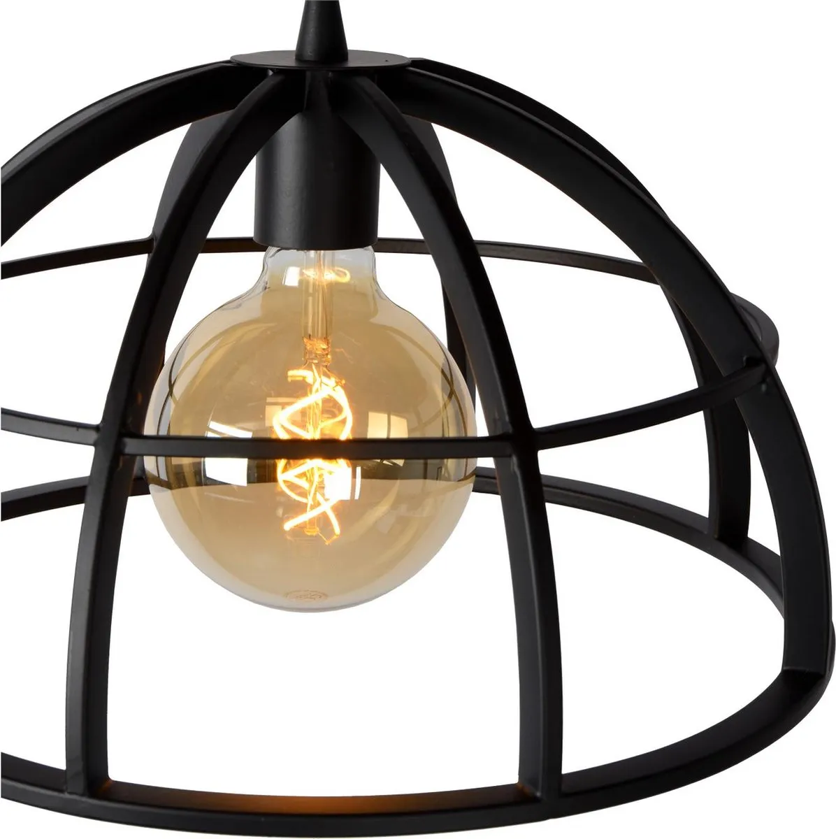 Lucide DIKRA Hanglamp 2xE27 - Zwart