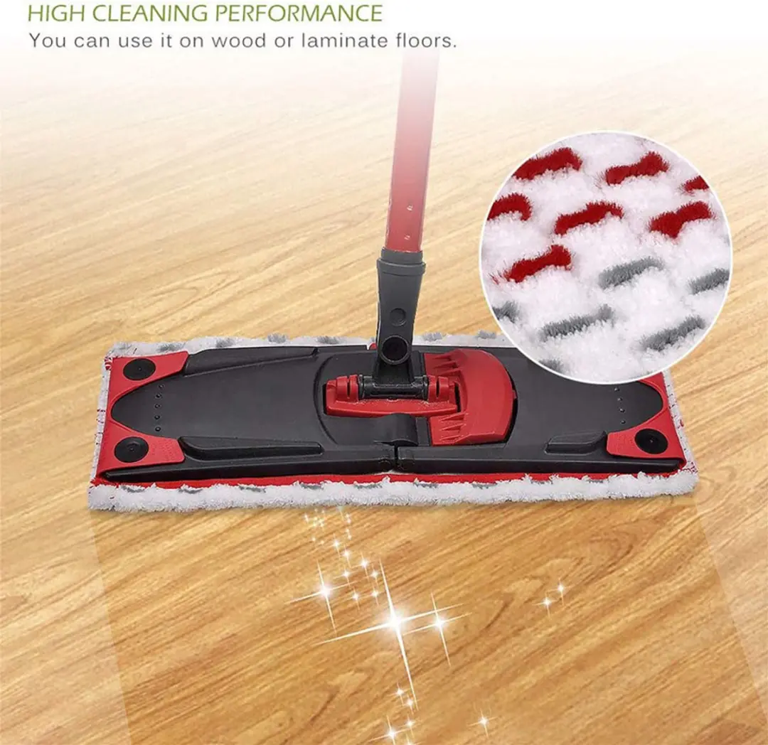 Vileda UltraMat 2-in-1 Microvezel Dweilhoezen - 2 Stuks - Rood/Wit