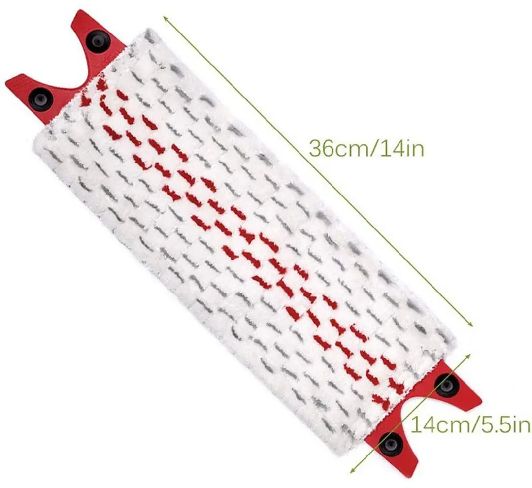 Vileda UltraMat 2-in-1 Microvezel Dweilhoezen - 2 Stuks - Rood/Wit
