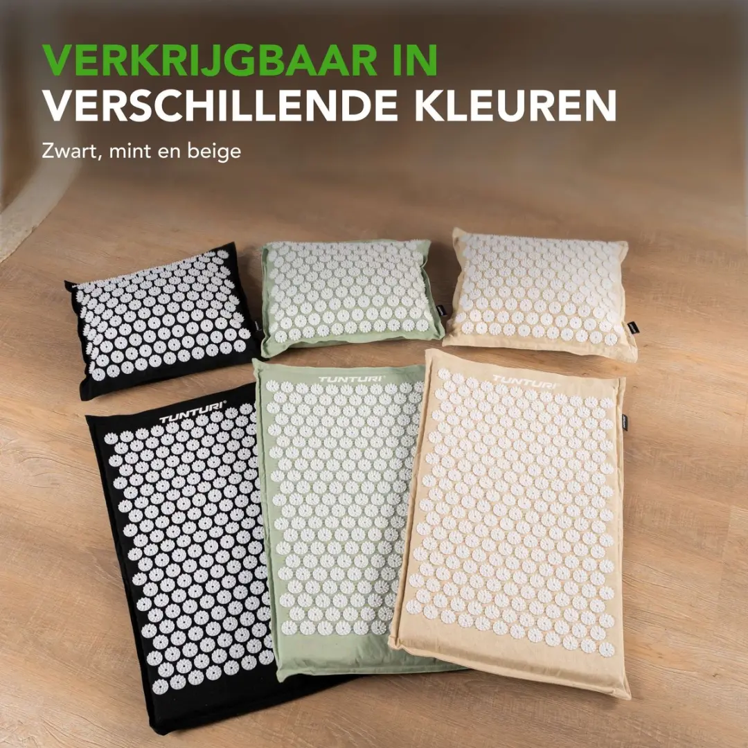 Tunturi Eco Spijkermat met Kussen - 68x42cm - Mint