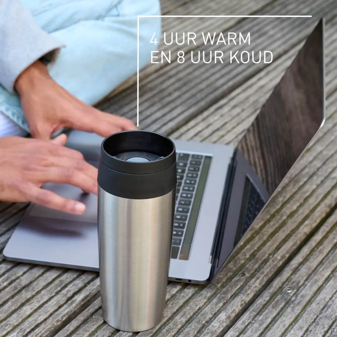 Tefal Travel Mug Classic N2020110 Thermosfles 360ml - Roestvrijstaal