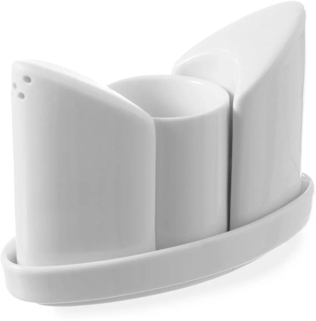 HENDI 786420 Peper- en zoutstel - Porselein - Wit