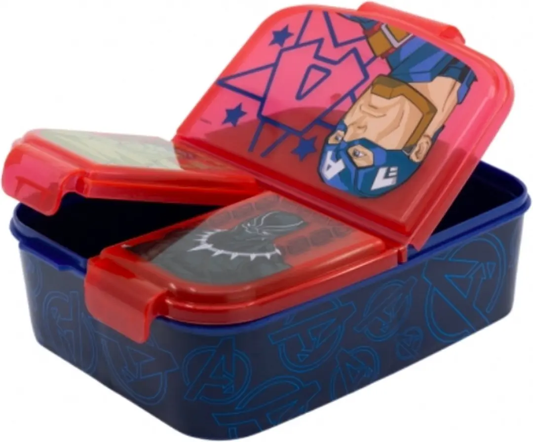 Marvel Avengers Brooddoos 1.19L - 3 Vakken - Multicolor