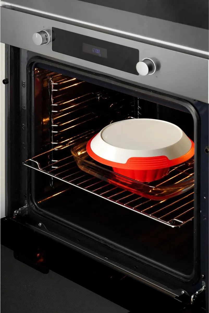 Lékué Puddingvorm met bord - Rood - afbeelding 6 van 6