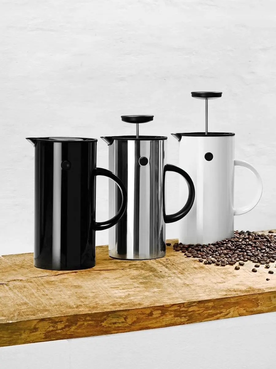 Stelton EM77 Cafetière 1L - 8 Koppen - Wit