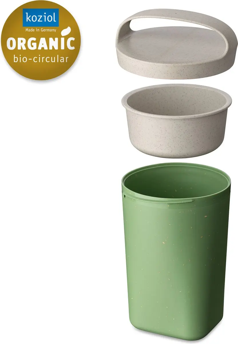 Koziol Buddy Snackbox Groen 0,7L - 2 Vakken