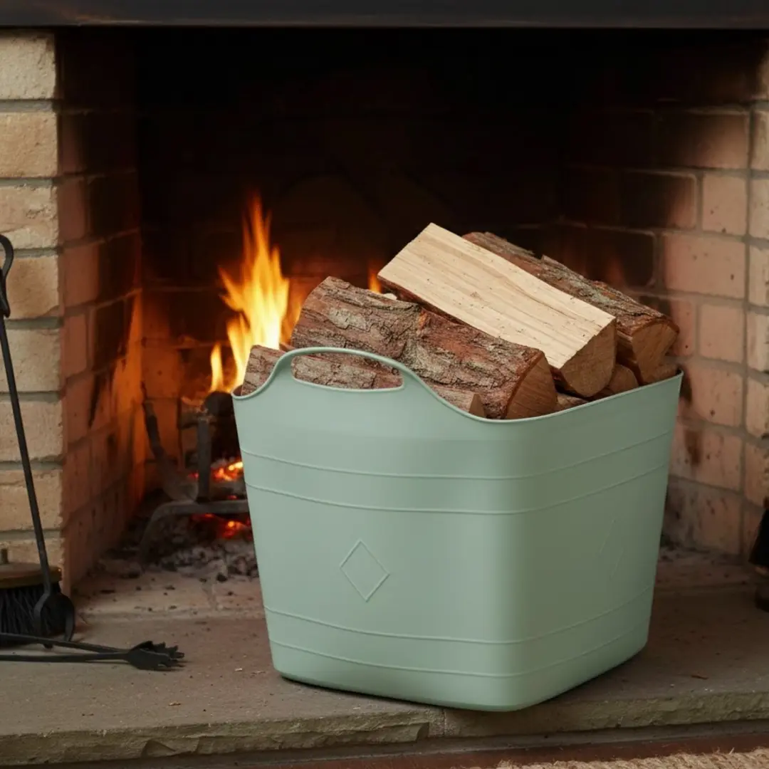 Excellent Houseware Flexibele Kuip 25L - 3 Stuks - Salie Groen