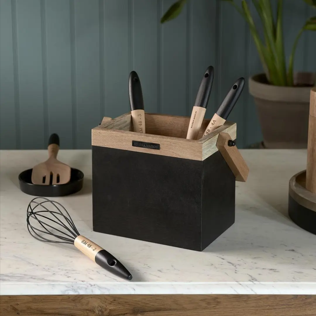 Riviera Maison Perfect Chef Whisk - Zwart/Natuurlijk