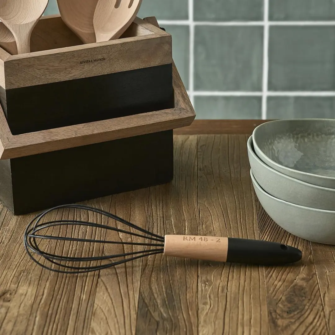 Riviera Maison Perfect Chef Whisk - Zwart/Natuurlijk