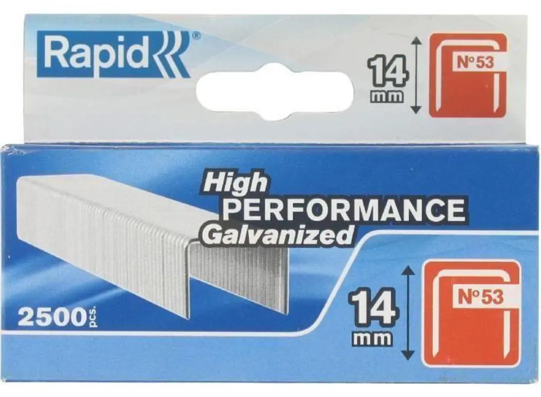 Rapid No. 53 Dunne nieten 14mm - 2500 Stuks