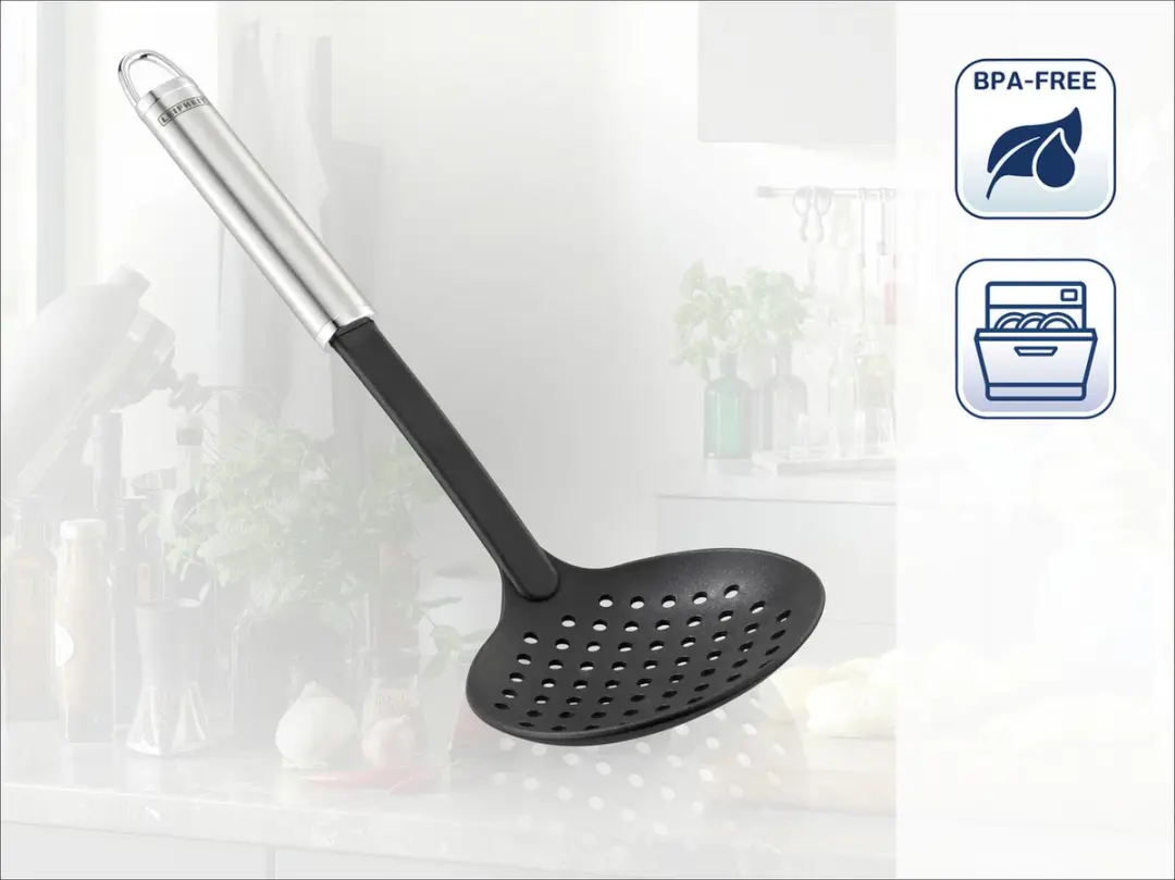 Leifheit Sterling Schuimspaan - Nylon/RVS - Zwart