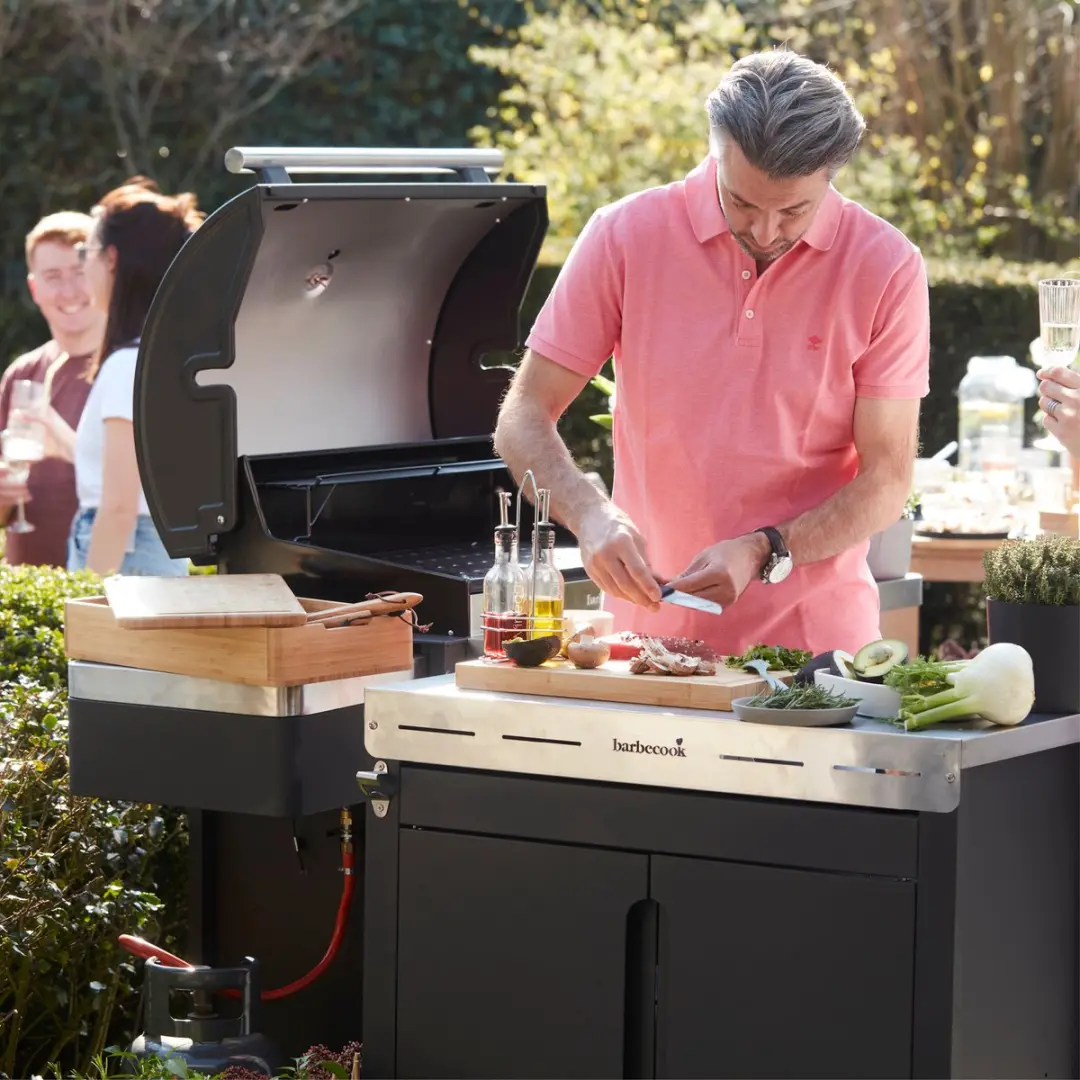 Barbecook Premium Buddy Gasbarbecue Grilltafel 84x46x90cm - Zwart