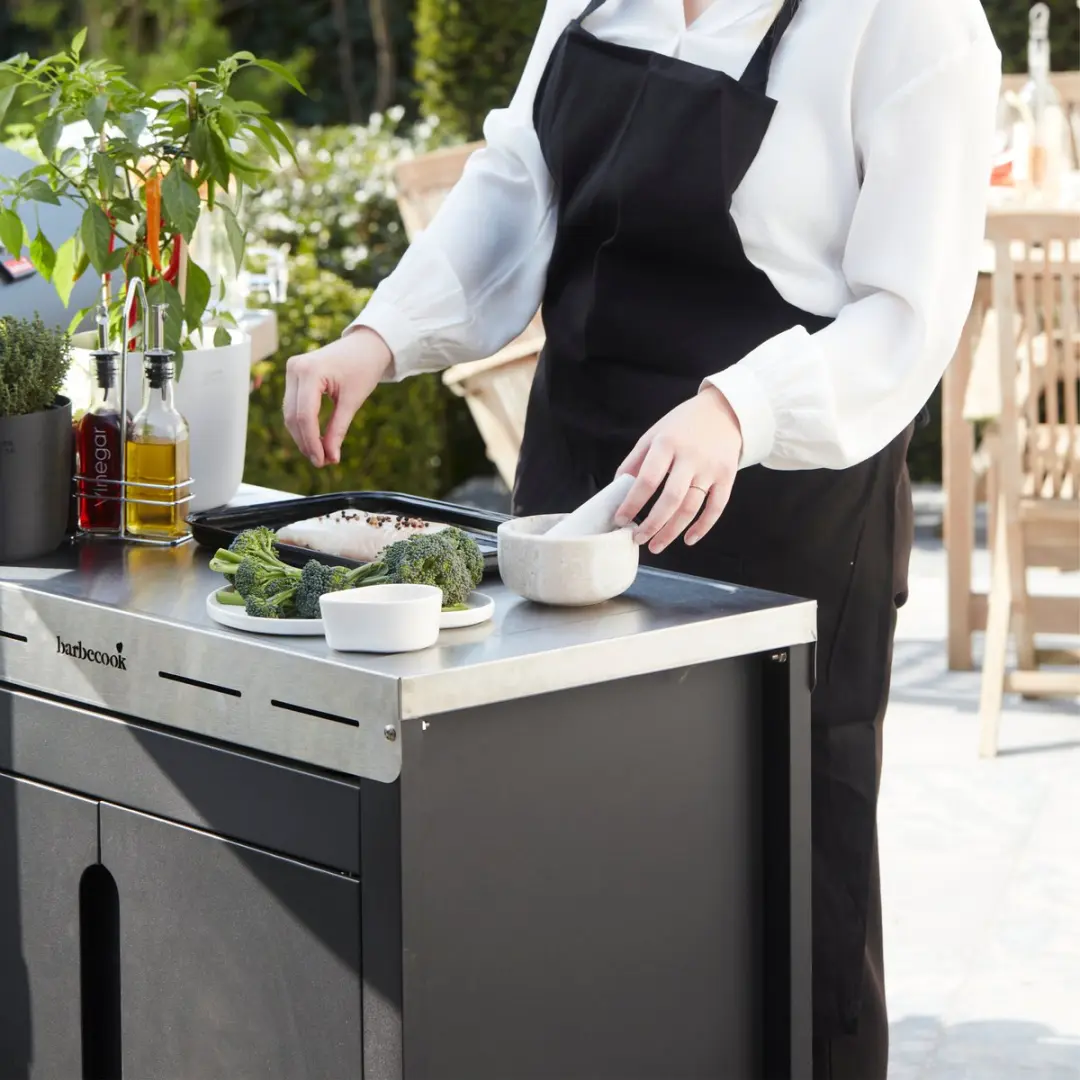 Barbecook Premium Buddy Gasbarbecue Grilltafel 84x46x90cm - Zwart