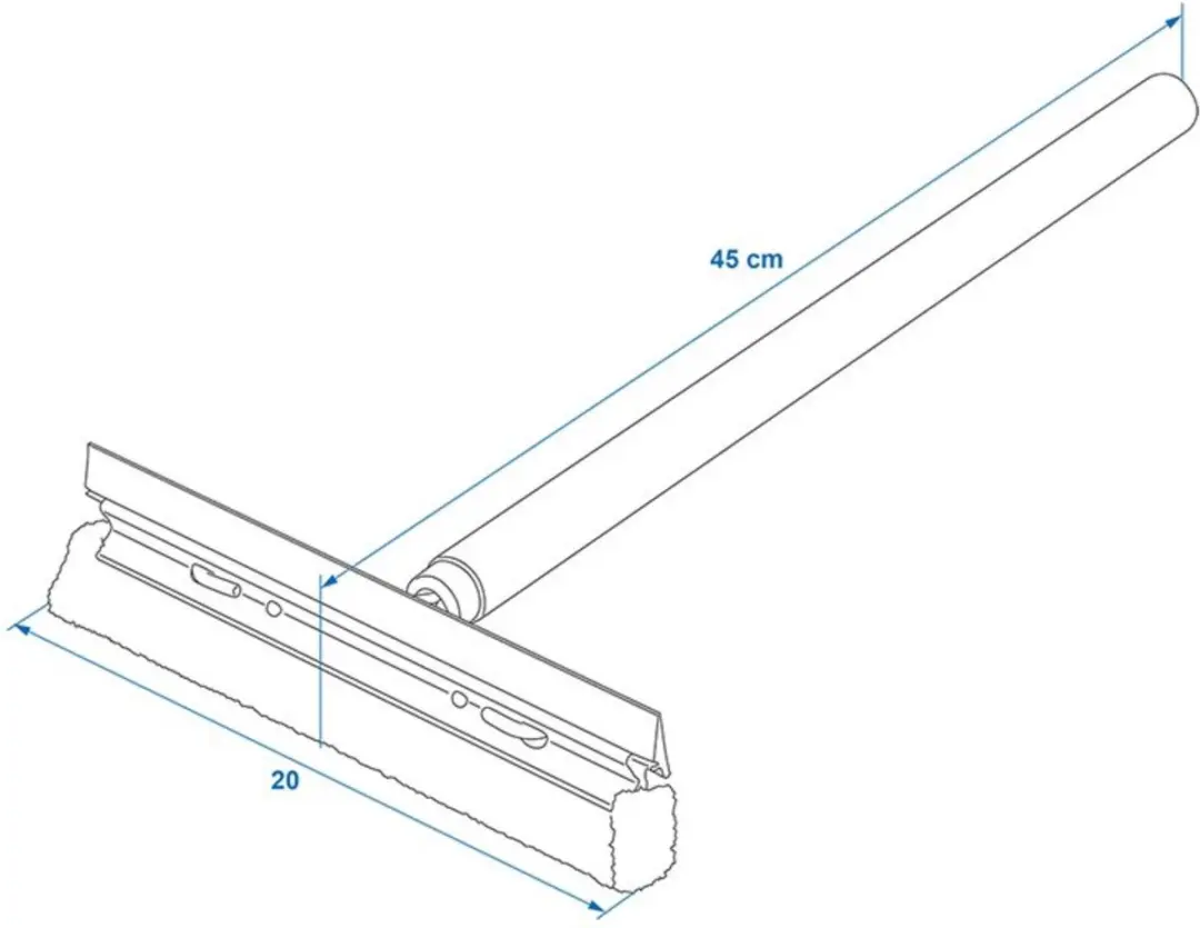 Carpoint Raamtrekker en Wisser 20cm - Steel 40cm - Oranje