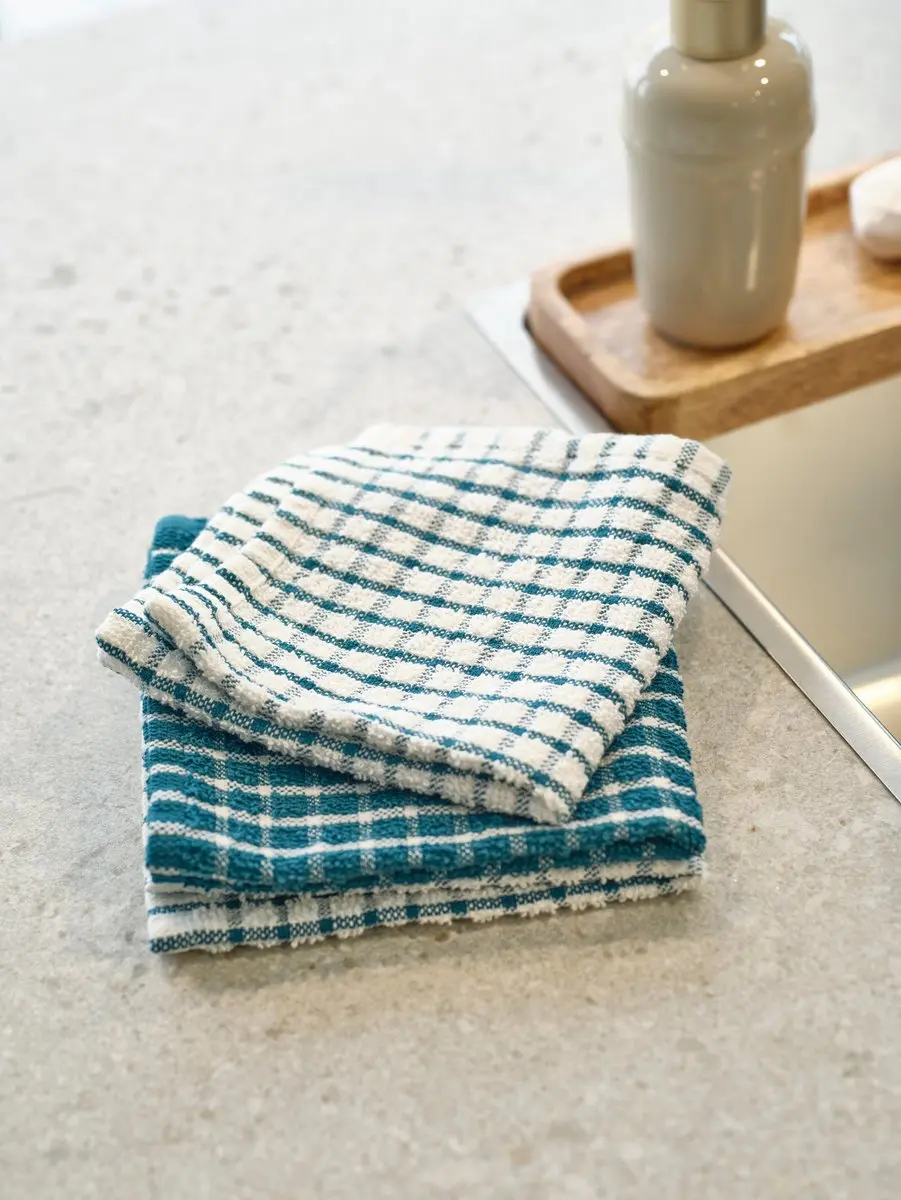 Cosy&Trendy Vaatdoeken Green Heron - 3 Stuks 30x30cm Katoen