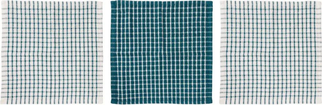 Cosy&Trendy Vaatdoeken Green Heron - 3 Stuks 30x30cm Katoen