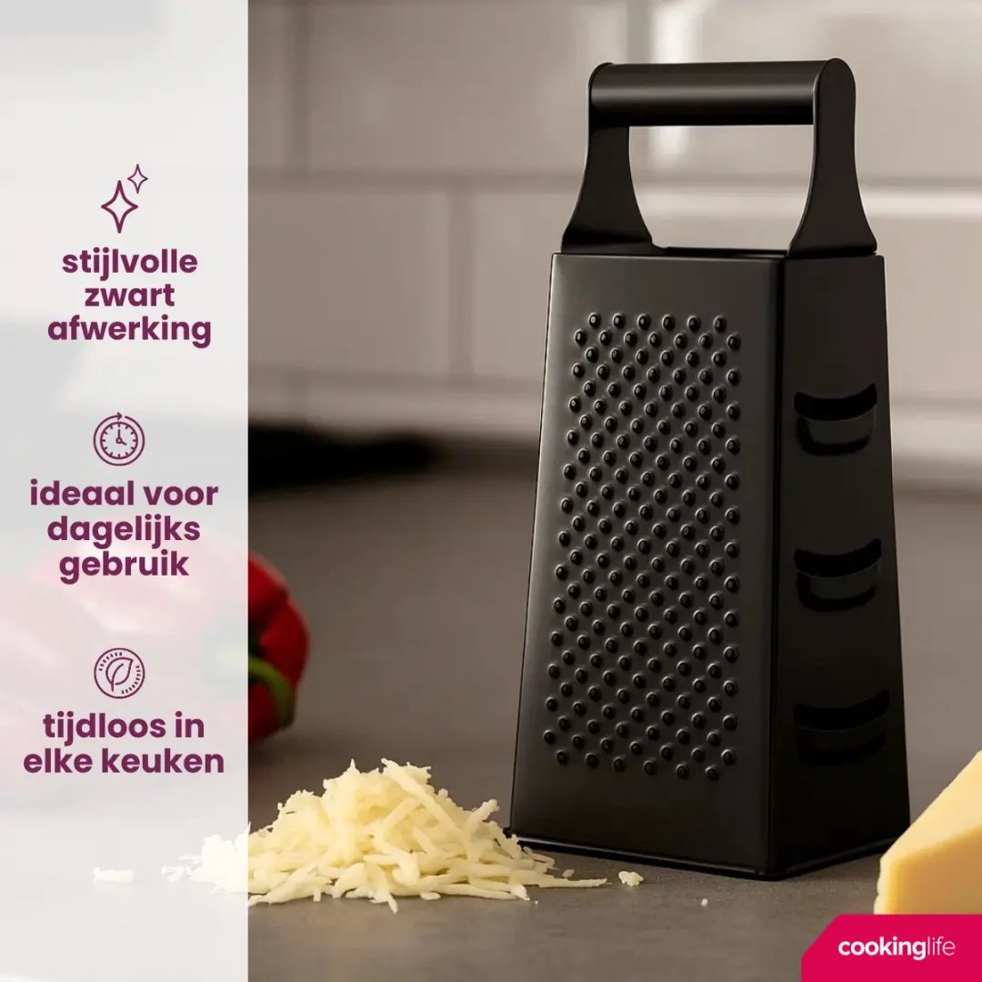 Cookinglife Torenrasp 24cm - Zwart