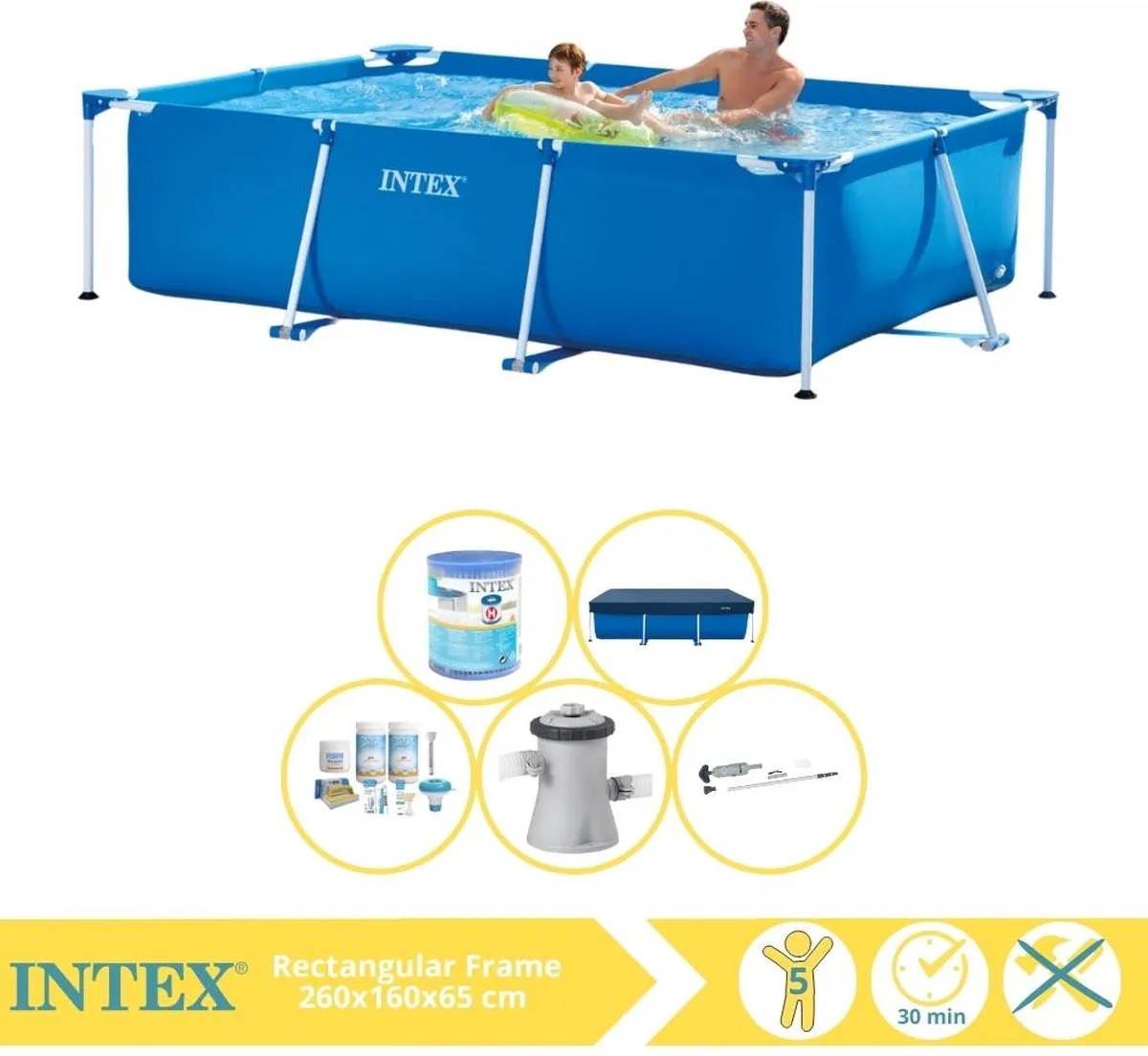 Intex 28271NP Opzetzwembad 260x160x65cm