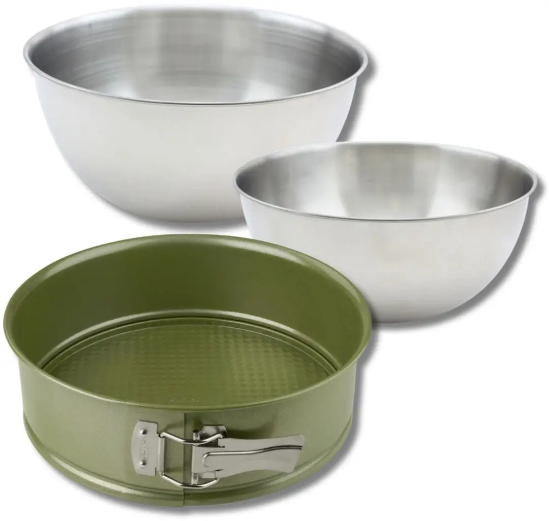 Zenker Bakset Springvorm 24cm - Groen met 2 Mengkommen
