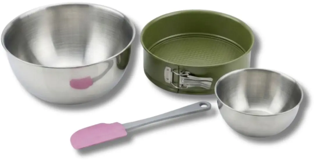 Zenker Bakset Springvorm 24cm - Groen met 2 Mengkommen