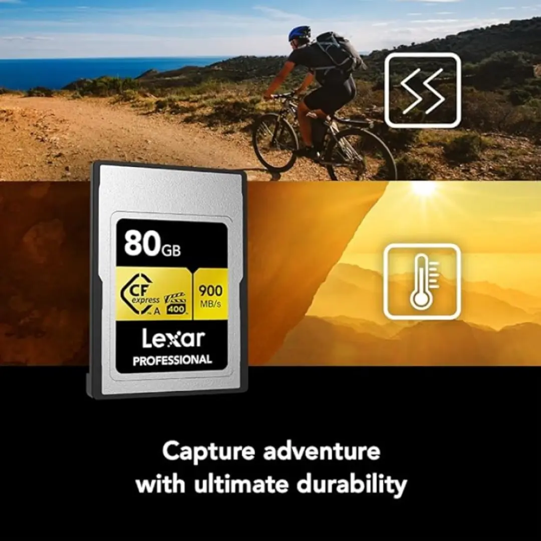Lexar CFexpress PRO Type A Gold Series 80GB - 900MB/s Lezen
