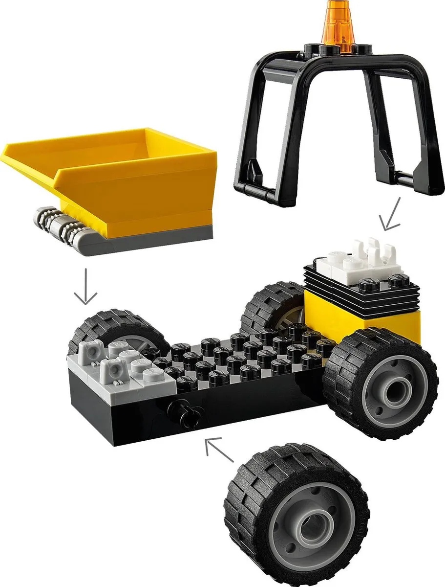 LEGO City Roadwork Truck 60284 - 58 Stukken - Zwart/Geel - afbeelding 4 van 6