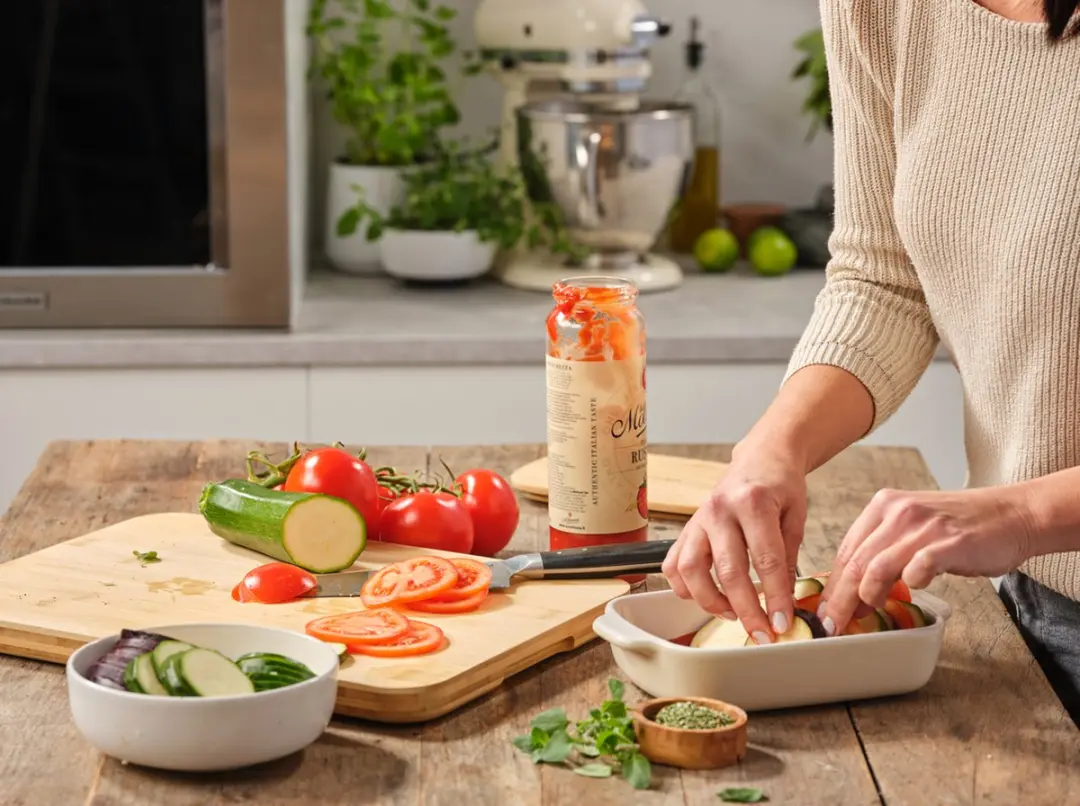 KitchenAid Ovenschaal Small 0,9L - Bamboe deksel - Amandelwit