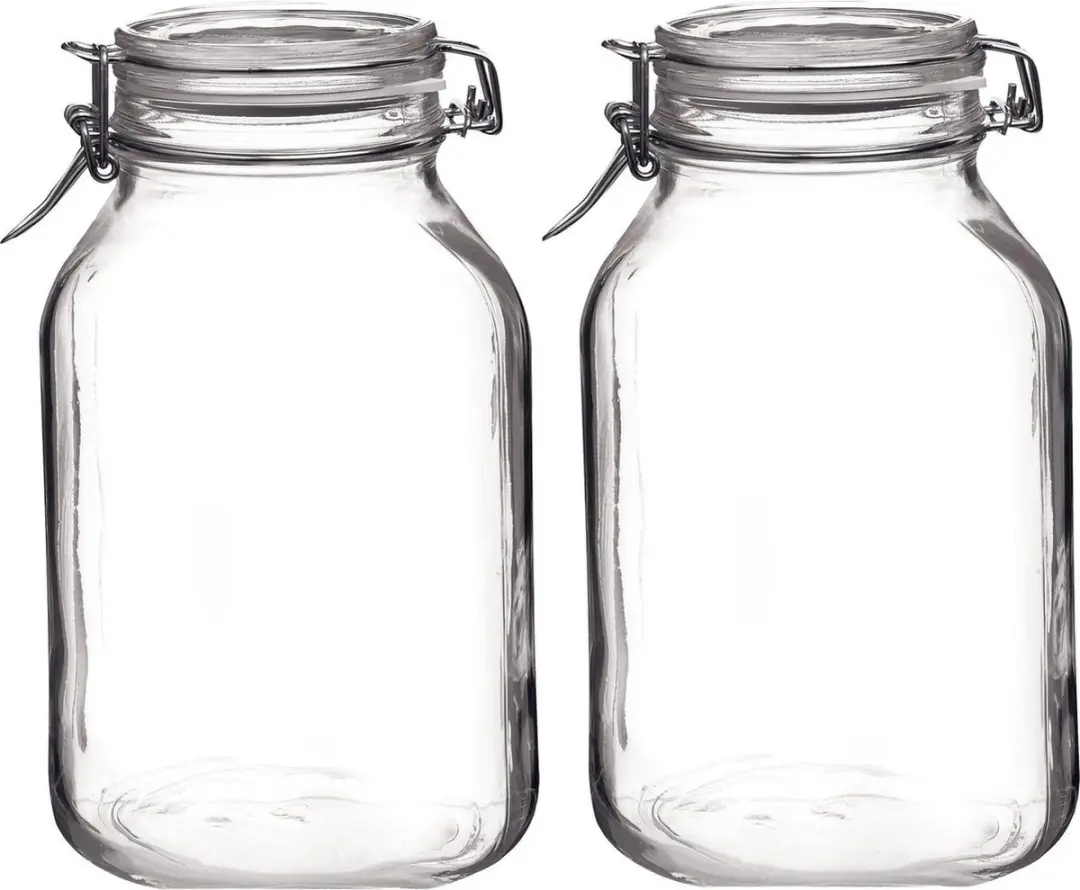 Bormioli Rocco Weckpotten 1,5L - 2x - Glas met beugelsluiting