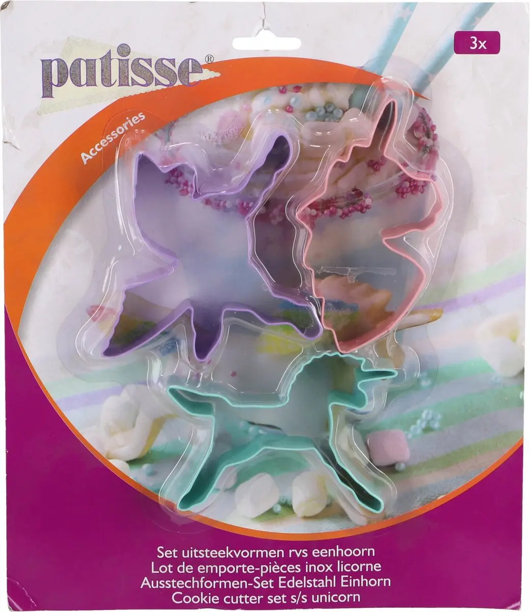 Patisse Eenhoorn-vormenset Roze