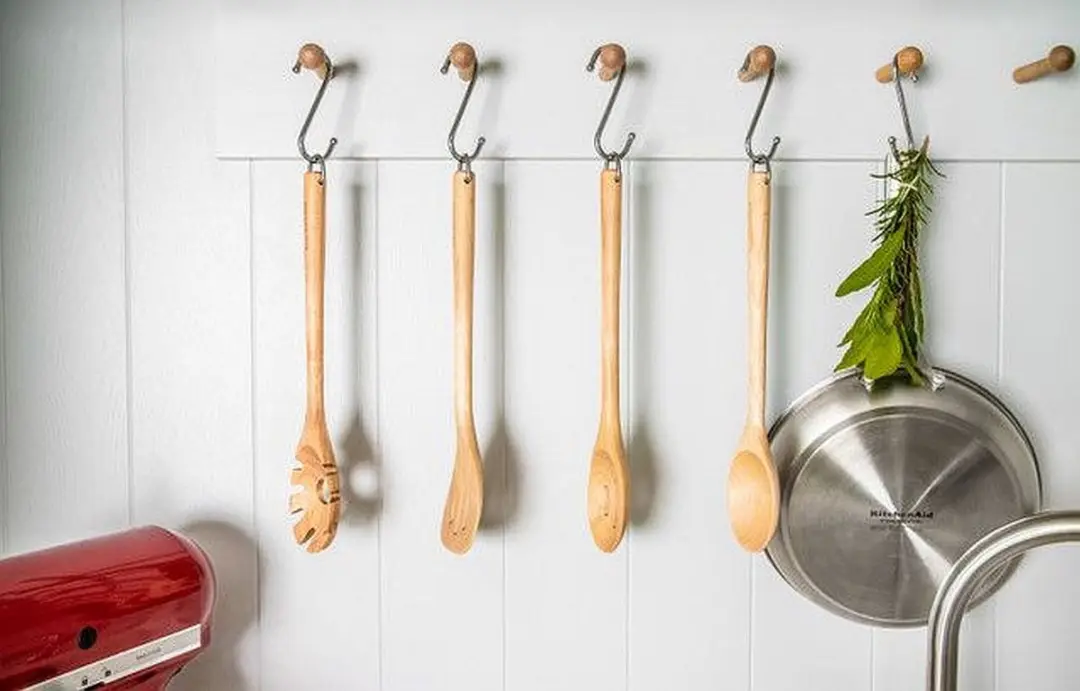 KitchenAid Kooklepels Set 4-delig - Berkenhout - afbeelding 3 van 3