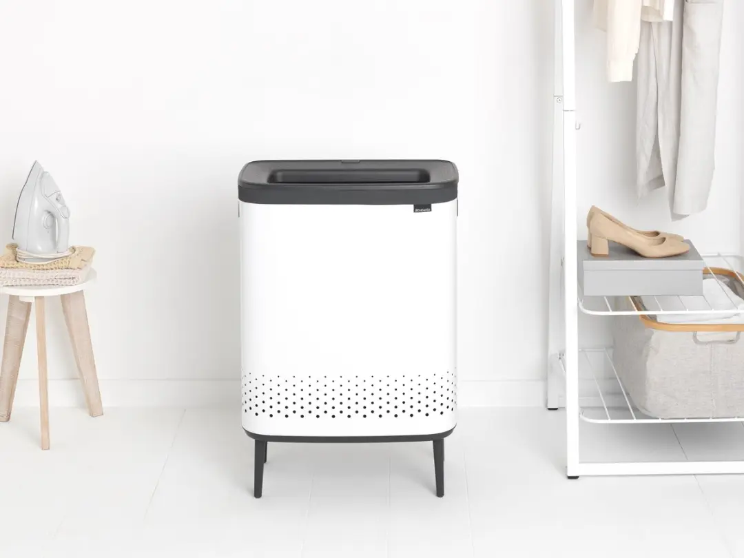 Brabantia Bo Hi Wasmand 200540 - 2x45L - 2 Vakken - Wit