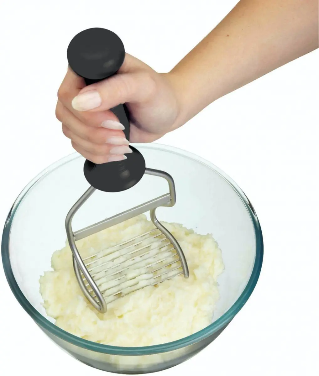 KitchenCraft Aardappelstamper - Zwart
