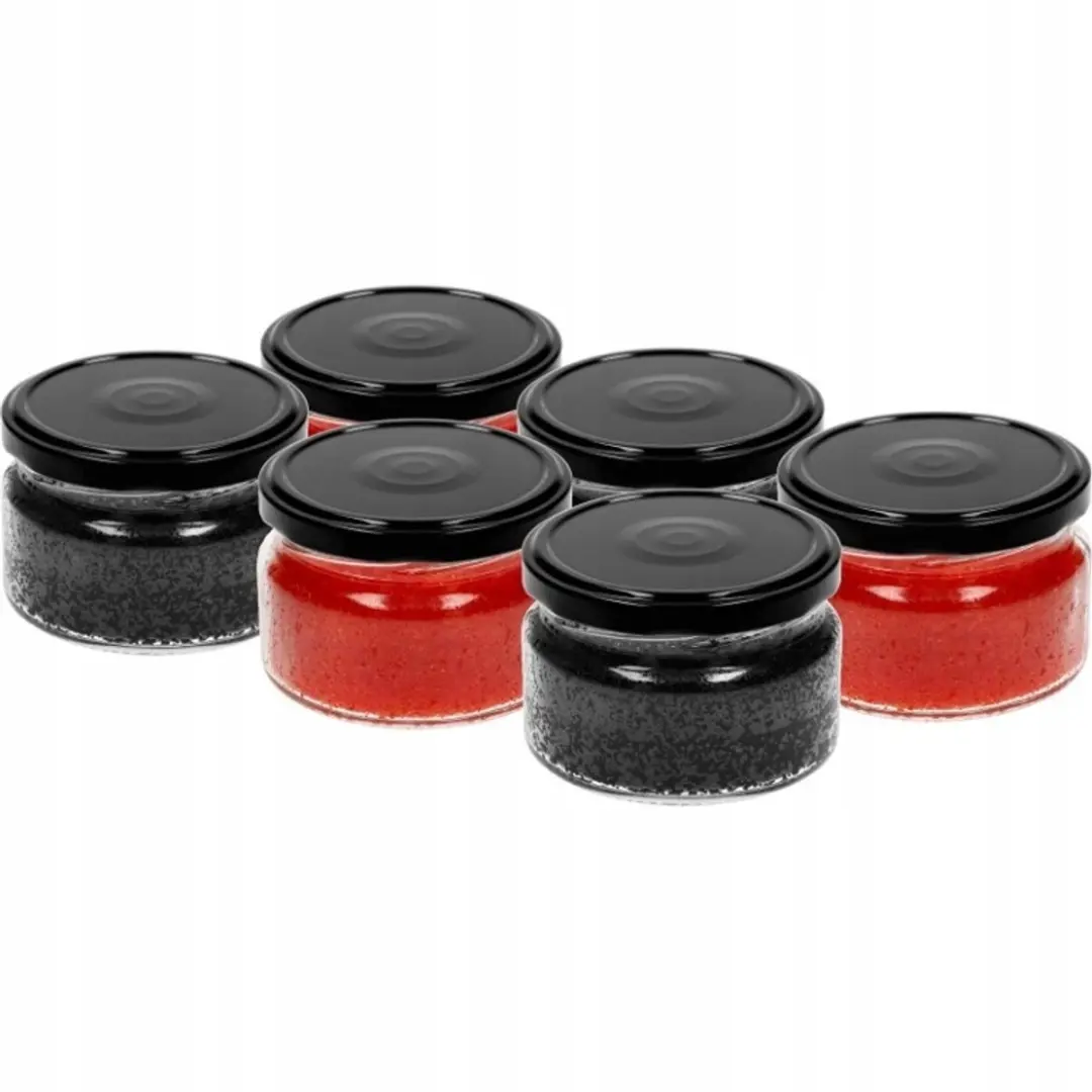 Browin Weckpotten 200ml - Set van 6 - Transparant/Zwart