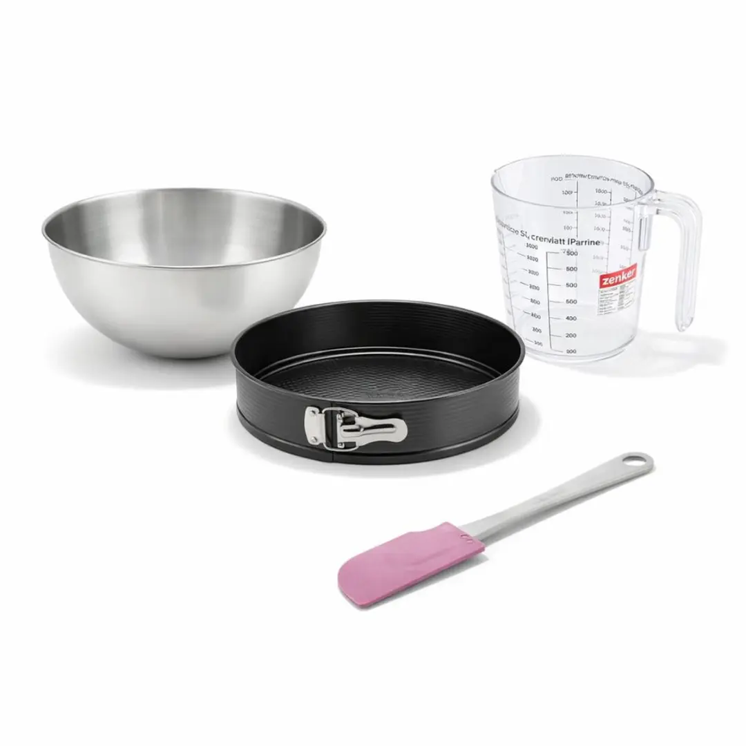 Zenker Bakkersset - 24cm Springvorm & Roestvrijstalen Mengkommen