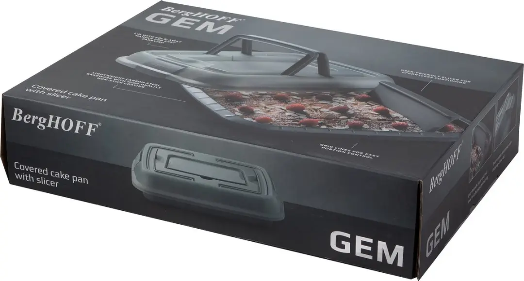 BergHOFF Gem Bakvorm met deksel en snijder - Grijs - afbeelding 6 van 6