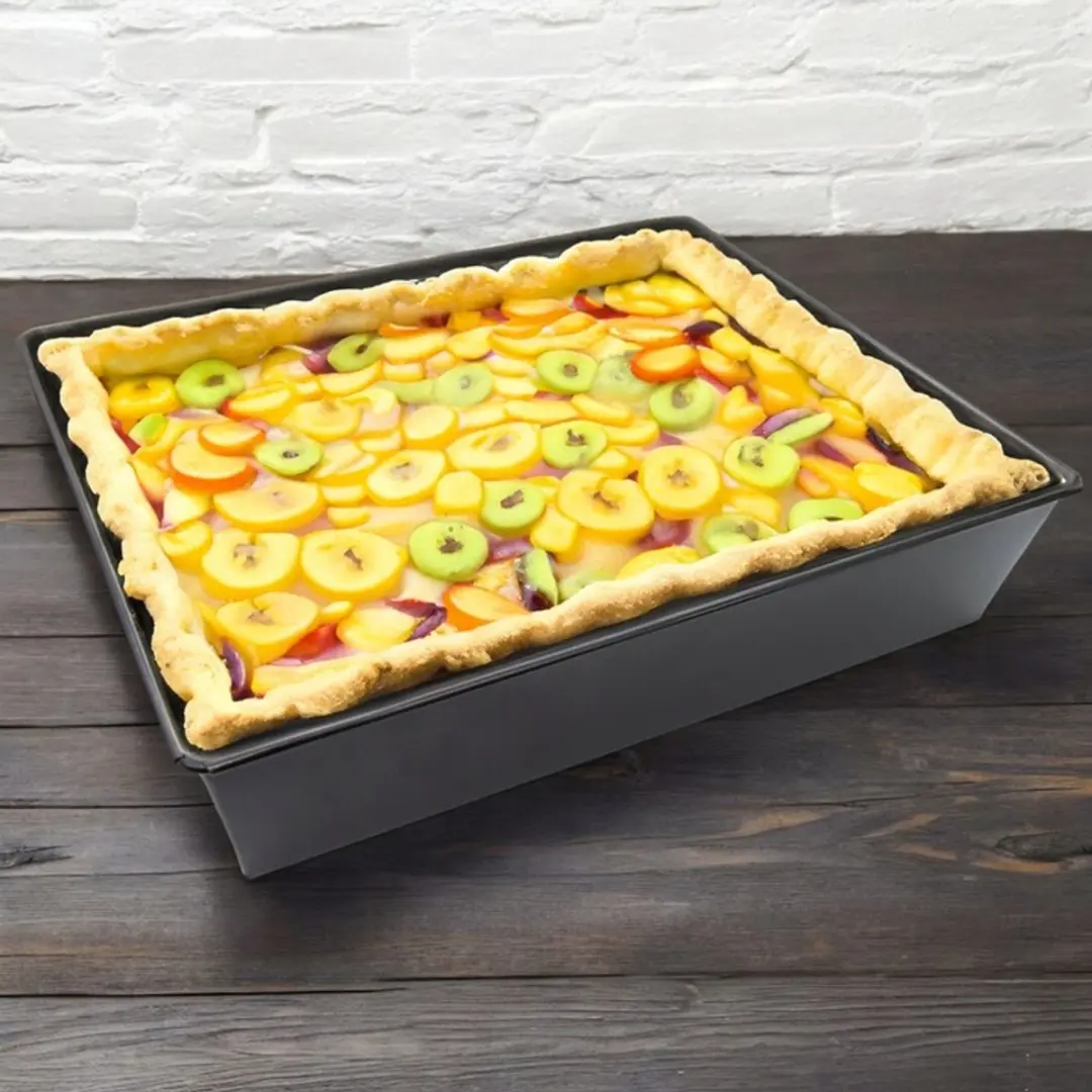 Meyerhoff Bakery Rechthoekige Cakevorm 27,5x22x6cm - Zwart