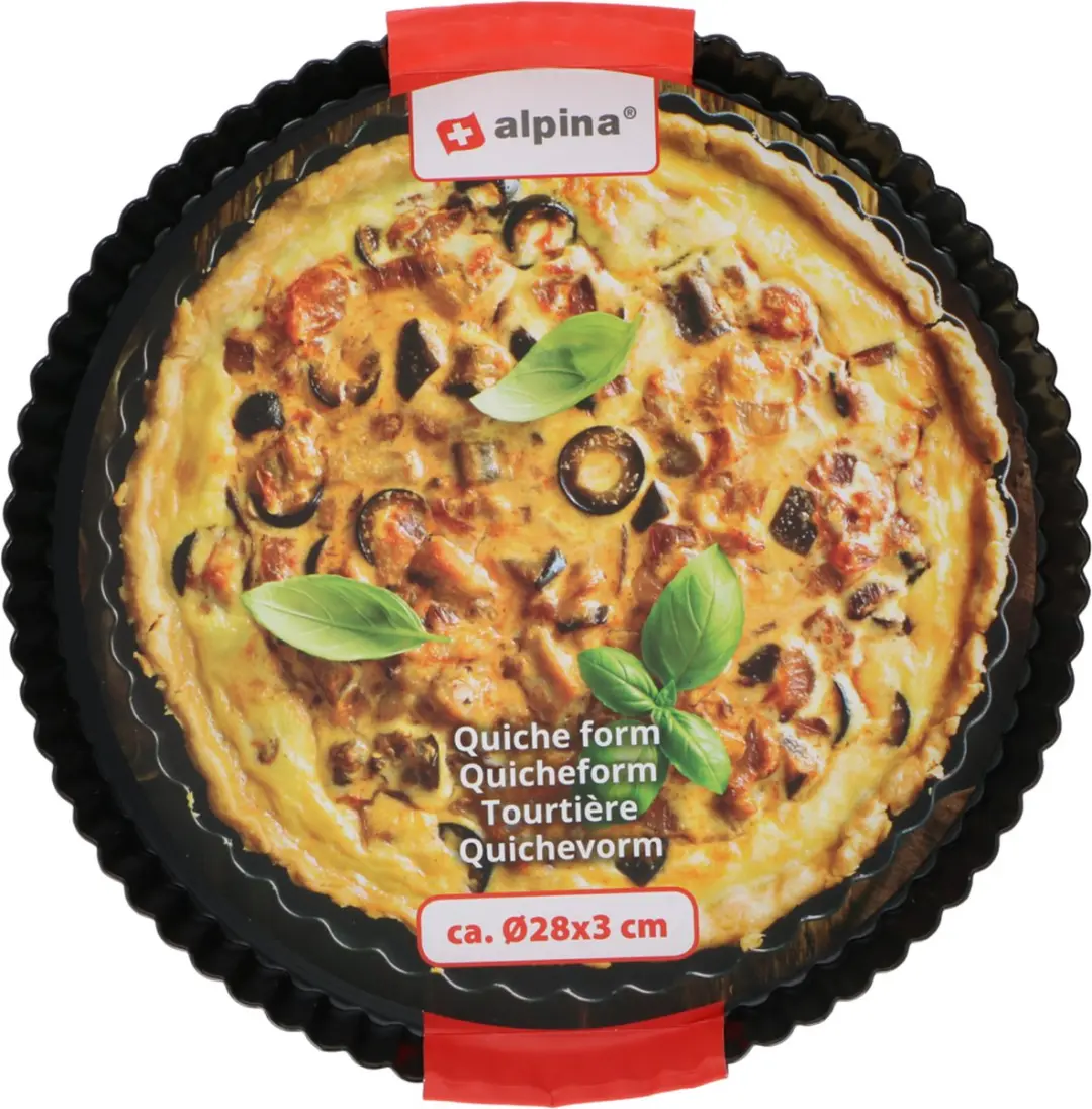 Alpina Quichevorm Ø28cm Zwart