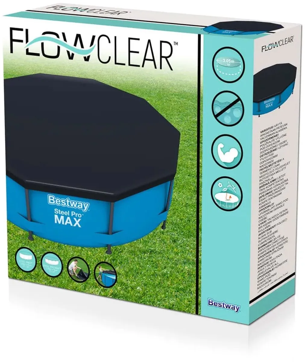Bestway Zwembad Afdekzeil 305cm - Zwart