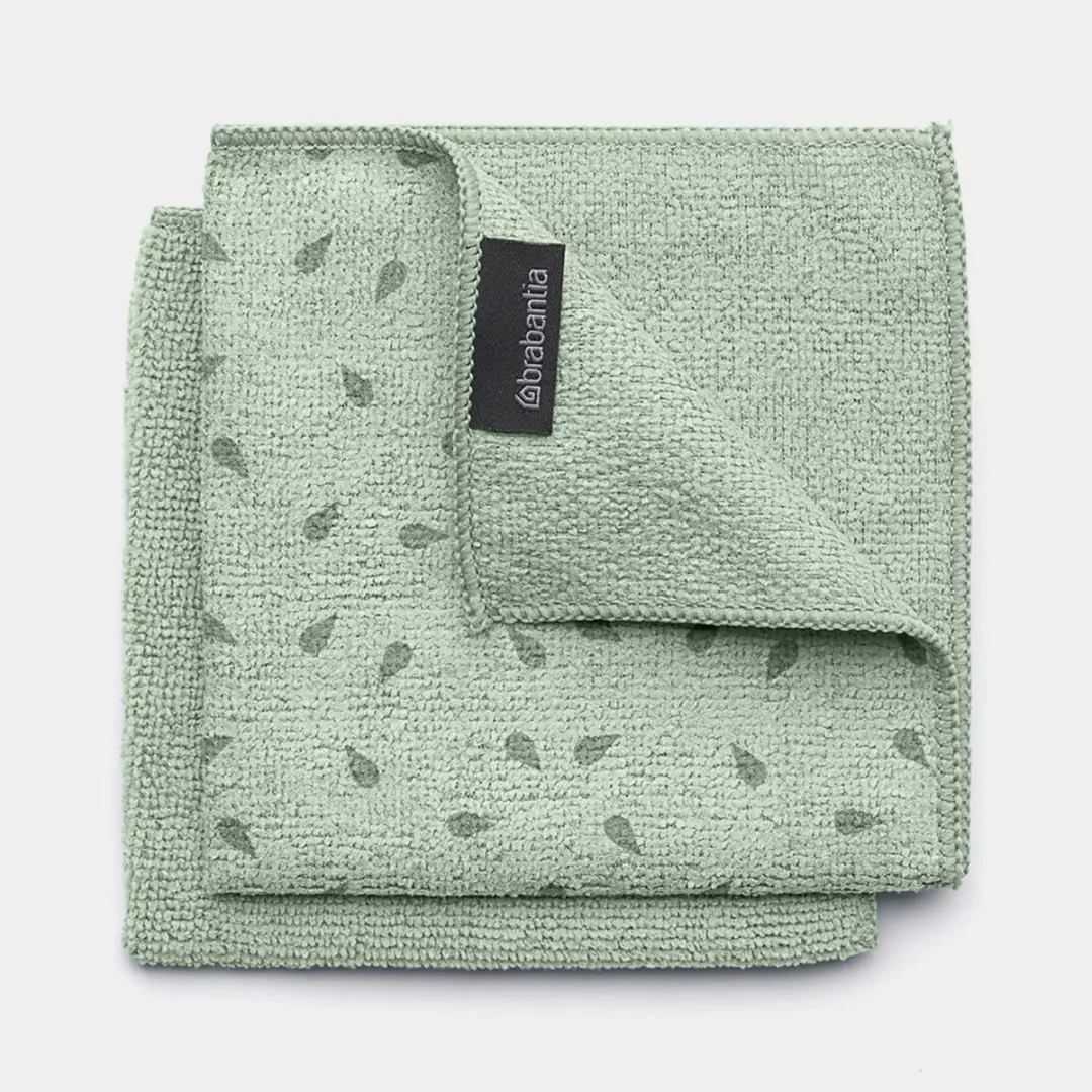Brabantia SinkSide Microvezel Schoonmaakdoekjes 30x30cm - 2 Stuks Jade Green - afbeelding 6 van 6