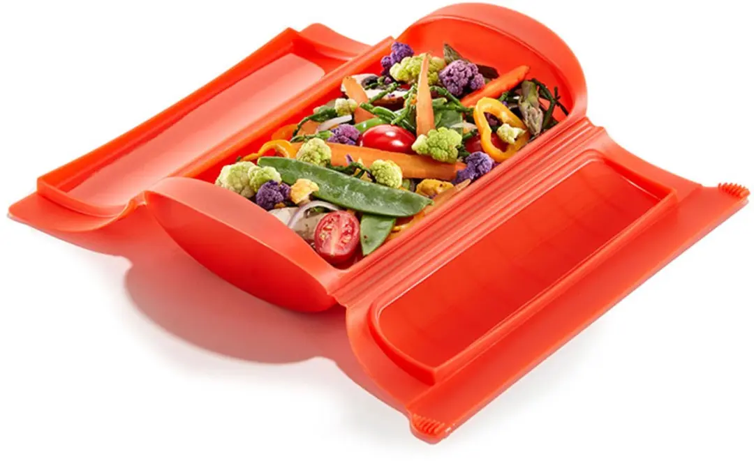 Lékué Magnetron Stoomkoker 886003 - 1-2 Personen - Rood