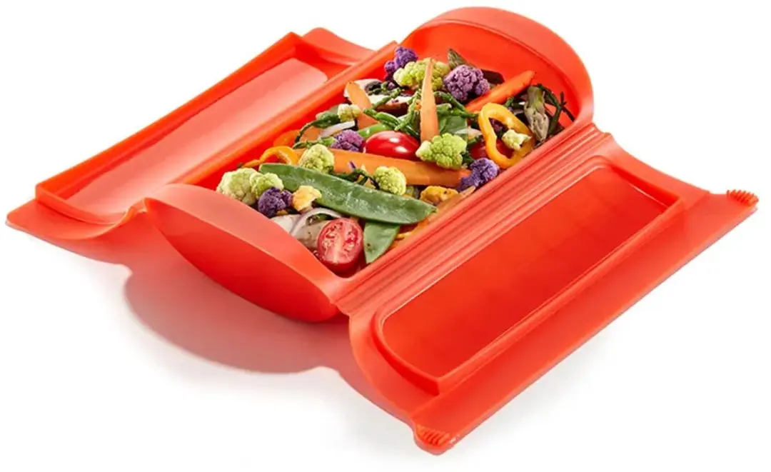Lékué Magnetron Stoomkoker 886003 - 1-2 Personen - Rood