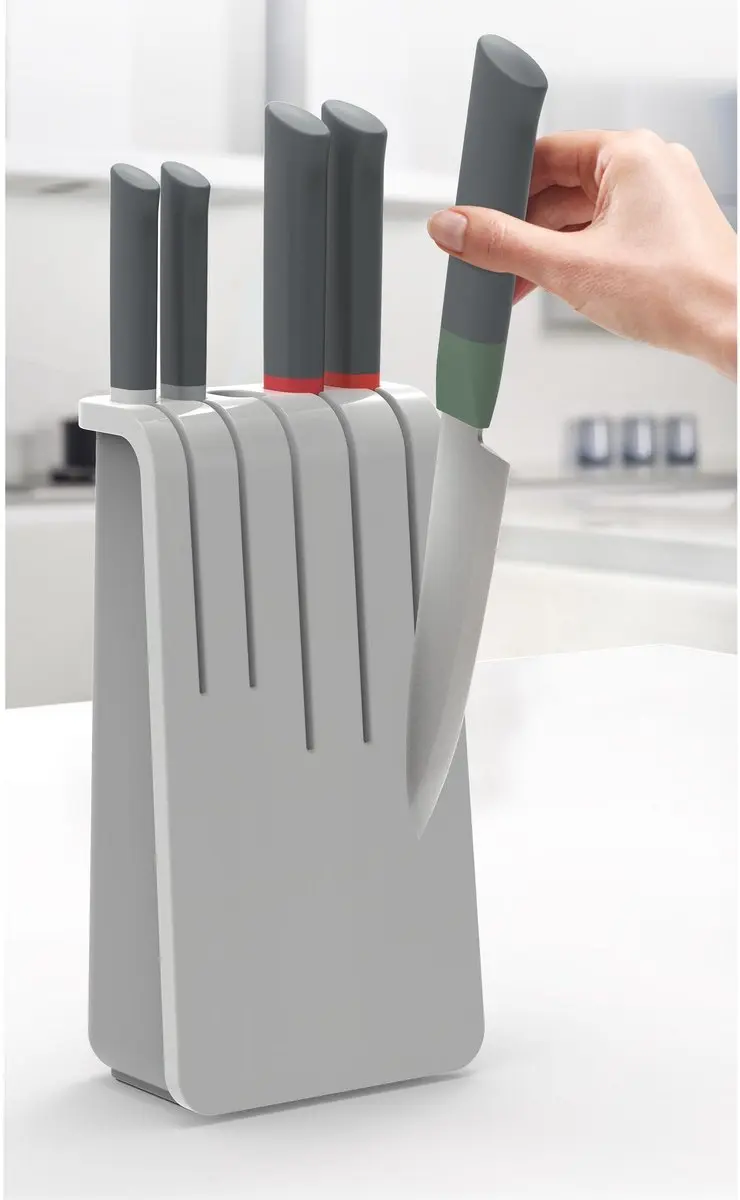 Joseph Joseph Duo Messenset 5-delig - grijs/rood