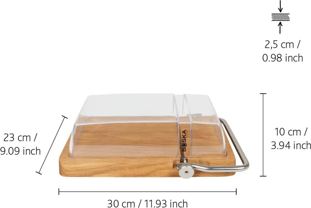 Boska Petit Paris Massief Eikenhouten Kaasplank 30,5cm - Bruin