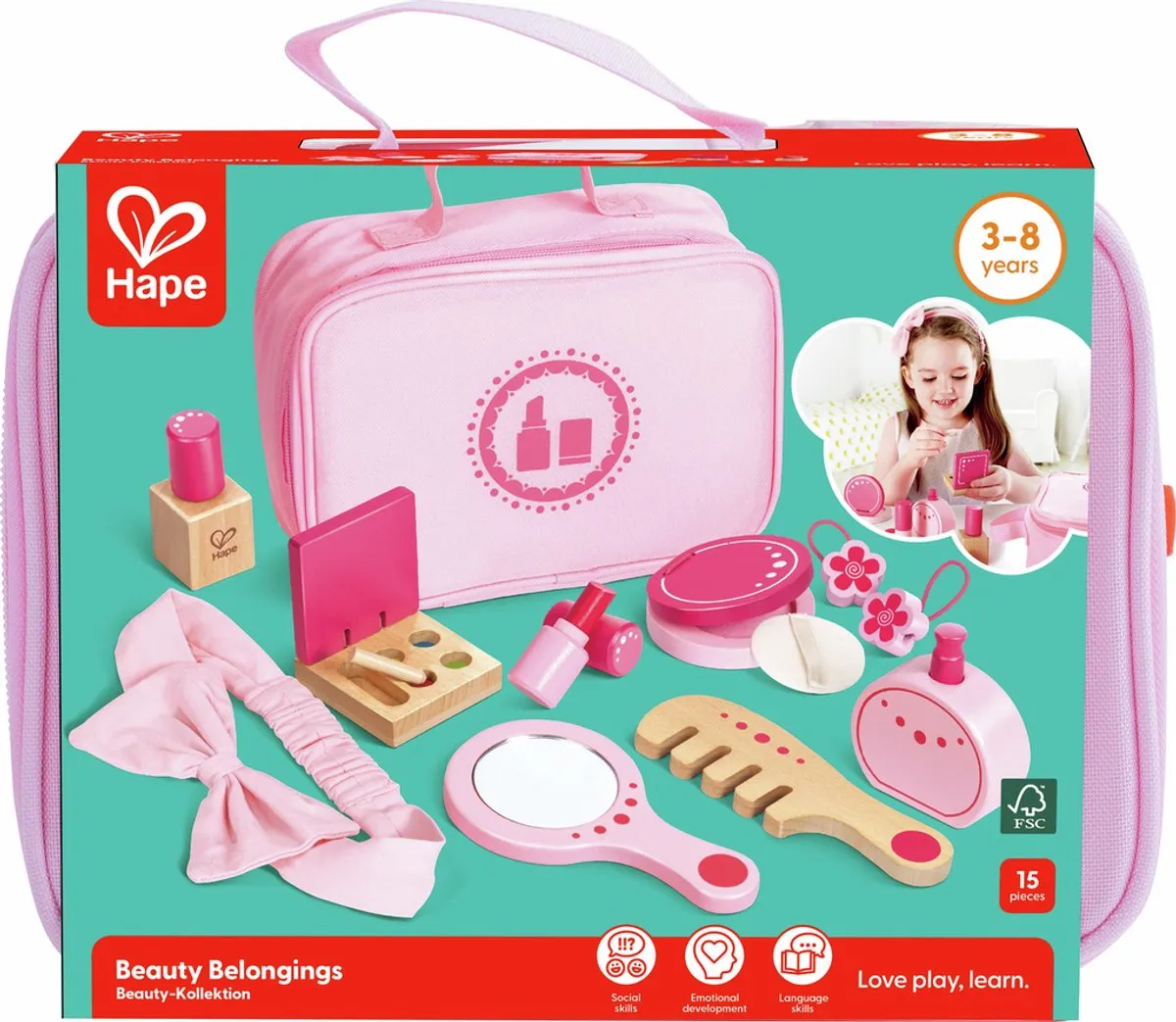 Hape Beauty Set Houten Speelgoed - Veelkleurig