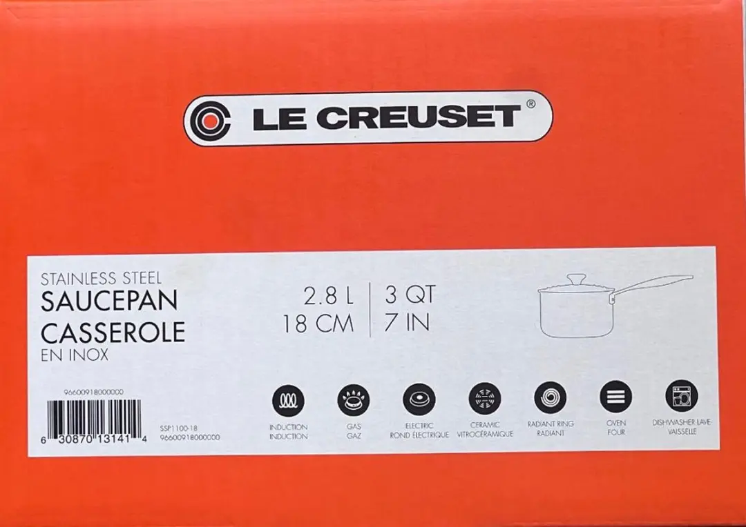 Le Creuset Steelpan 18cm - 2,90L - Zilverkleurig