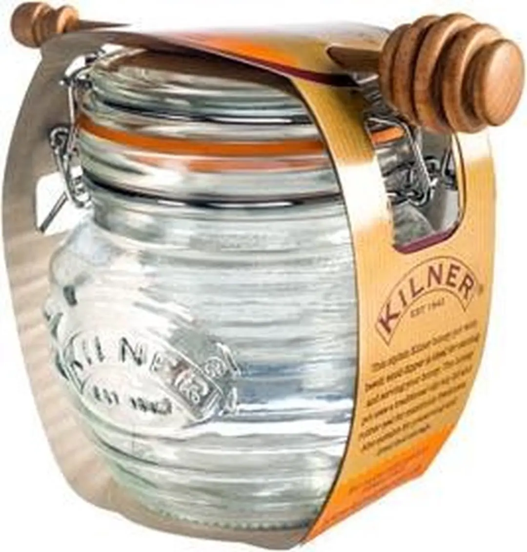 Kilner Honingpot met Dipper T0815678 - 0,4L - Transparant