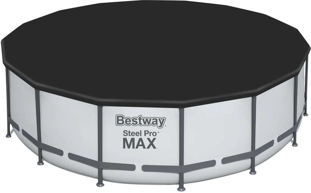 Bestway Steel Pro Max Set 5612Z Opzetzwembad - Ø488cm x 122cm - Grijs